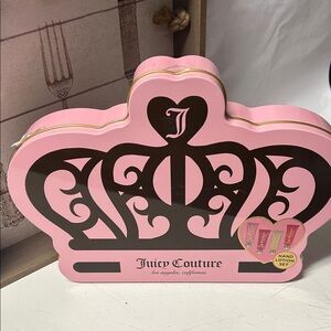 Juicy Couture Pink Crown Tin with Hand Lotion